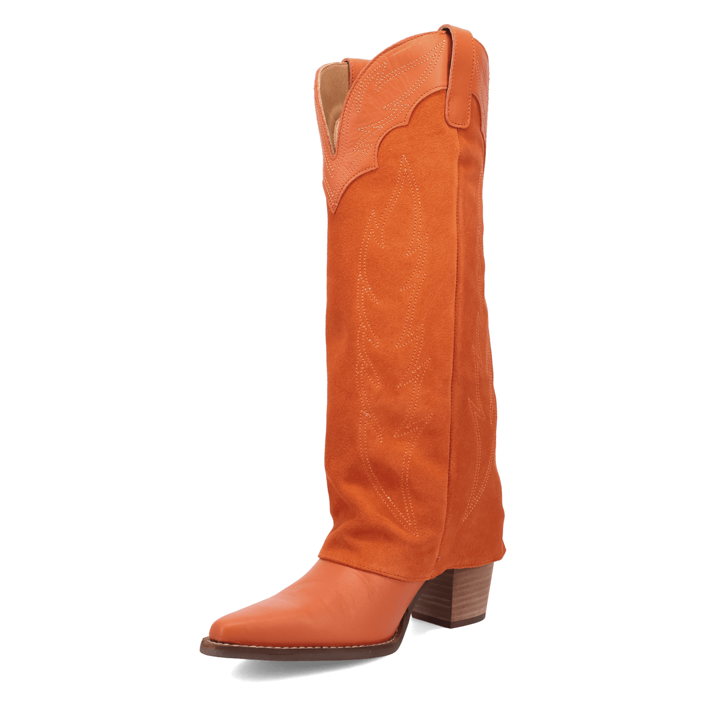 Women's Dingo Wild Fire  Leather Boot - Orange - DI2280-OR