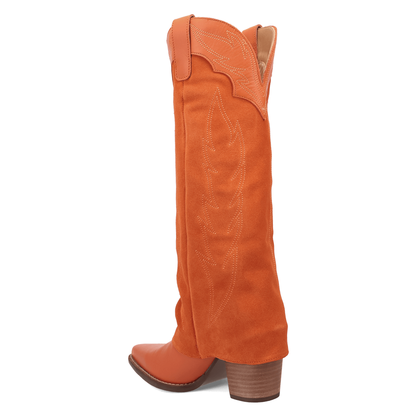 Women's Dingo Wild Fire  Leather Boot - Orange - DI2280-OR