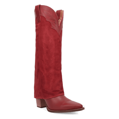 Women's Dingo Wild Fire  Leather Boot - Red - DI2280-RD