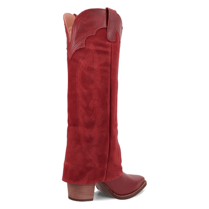 Women's Dingo Wild Fire  Leather Boot - Red - DI2280-RD