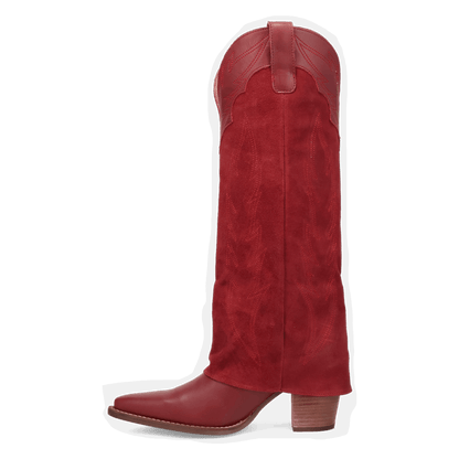 Women's Dingo Wild Fire  Leather Boot - Red - DI2280-RD