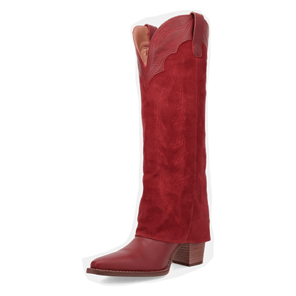Women's Dingo Wild Fire  Leather Boot - Red - DI2280-RD