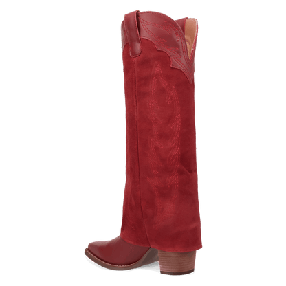 Women's Dingo Wild Fire  Leather Boot - Red - DI2280-RD
