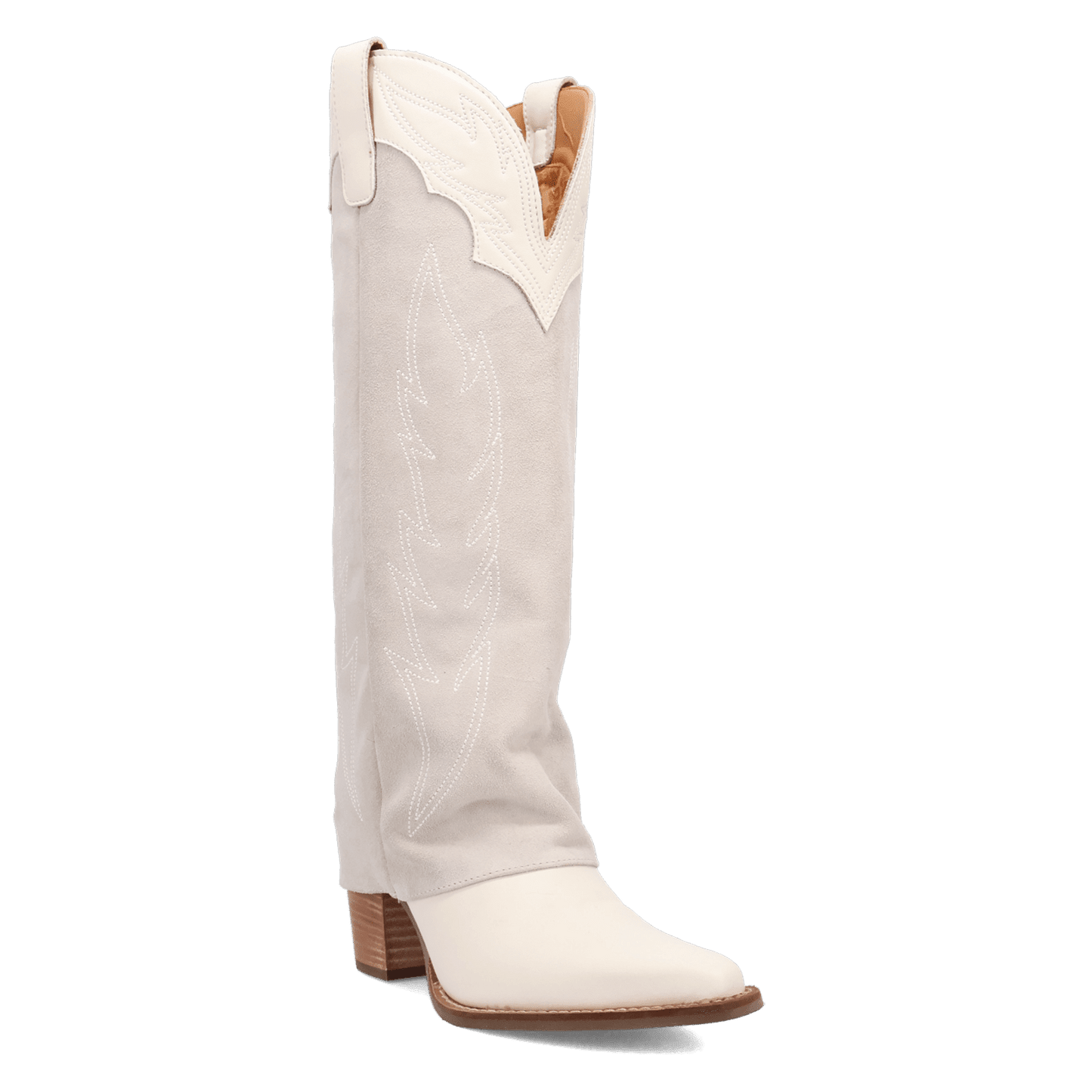 Women's Dingo Wild Fire  Leather Boot - White - DI2280-WH
