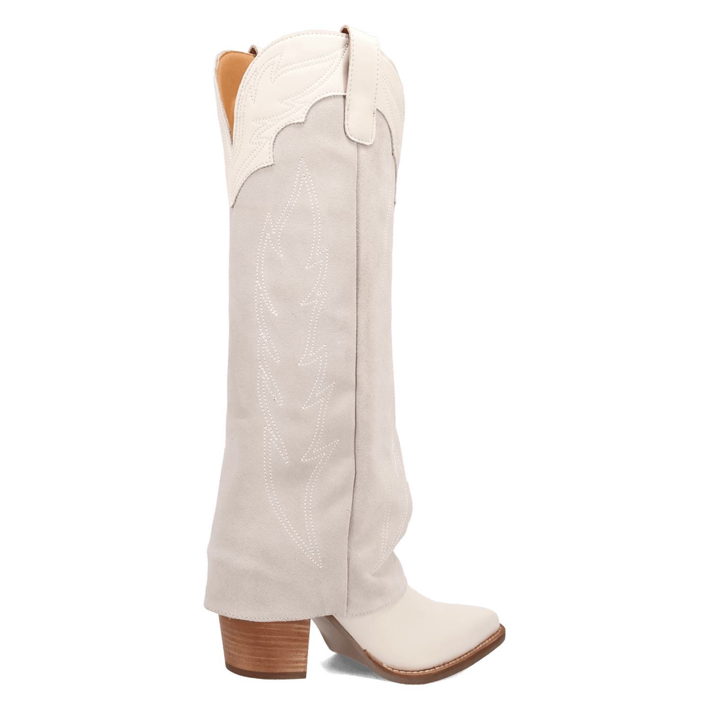Women's Dingo Wild Fire  Leather Boot - White - DI2280-WH