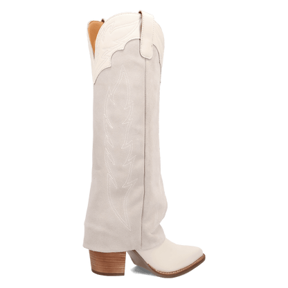 Women's Dingo Wild Fire  Leather Boot - White - DI2280-WH