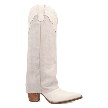 Women's Dingo Wild Fire  Leather Boot - White - DI2280-WH