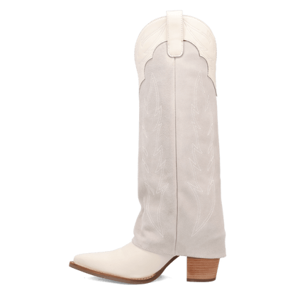 Women's Dingo Wild Fire  Leather Boot - White - DI2280-WH