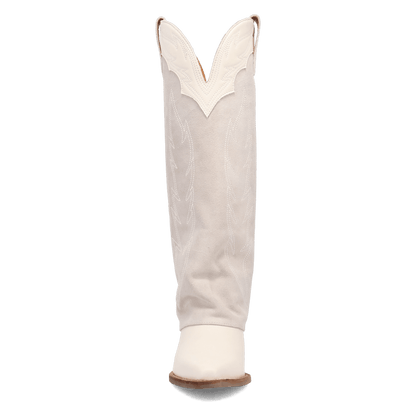 Women's Dingo Wild Fire  Leather Boot - White - DI2280-WH