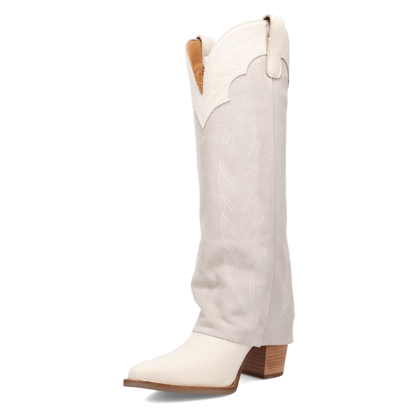 Women's Dingo Wild Fire  Leather Boot - White - DI2280-WH