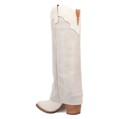 Women's Dingo Wild Fire  Leather Boot - White - DI2280-WH