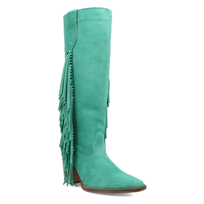 Women's Dingo Twister Leather Boot - Green - DI2282-GN