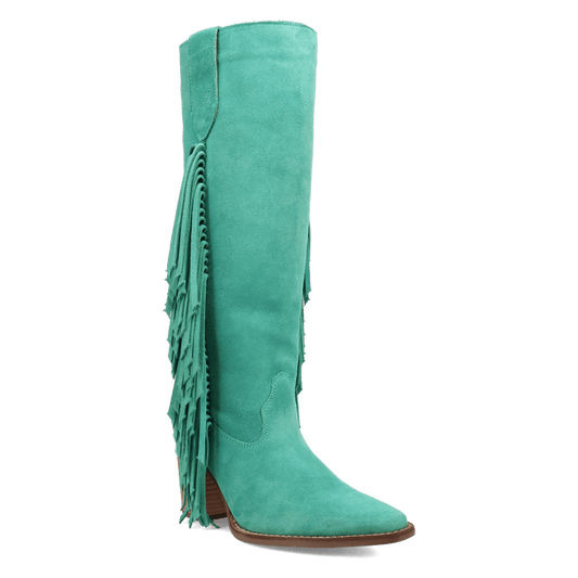 Women's Dingo Twister Leather Boot - Green - DI2282-GN