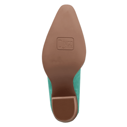 Women's Dingo Twister Leather Boot - Green - DI2282-GN
