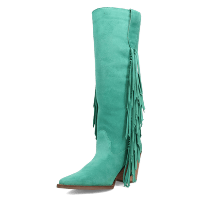Women's Dingo Twister Leather Boot - Green - DI2282-GN