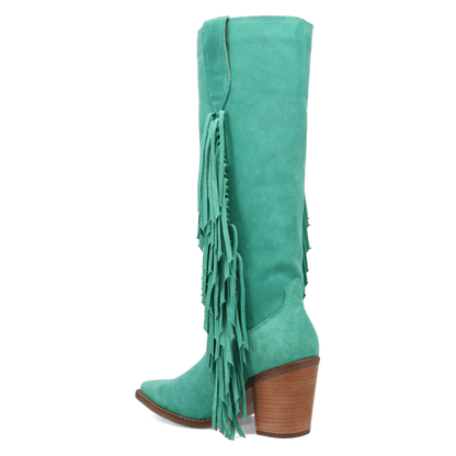 Women's Dingo Twister Leather Boot - Green - DI2282-GN