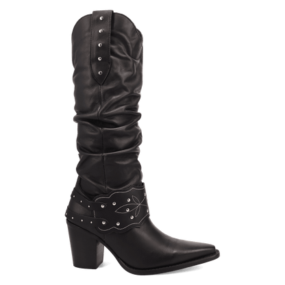Women's Dingo Grit N' Grace Leather Boot - Black - DI2285-BK