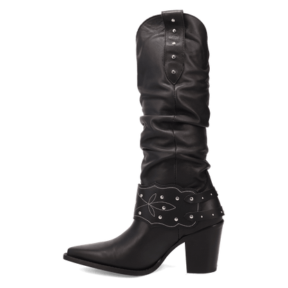 Women's Dingo Grit N' Grace Leather Boot - Black - DI2285-BK