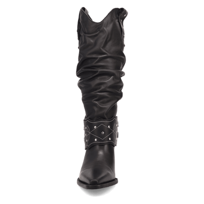 Women's Dingo Grit N' Grace Leather Boot - Black - DI2285-BK