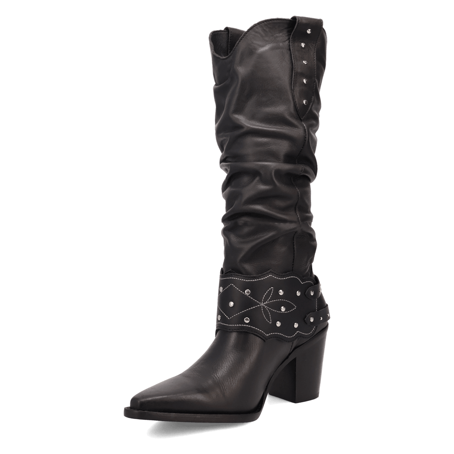 Women's Dingo Grit N' Grace Leather Boot - Black - DI2285-BK