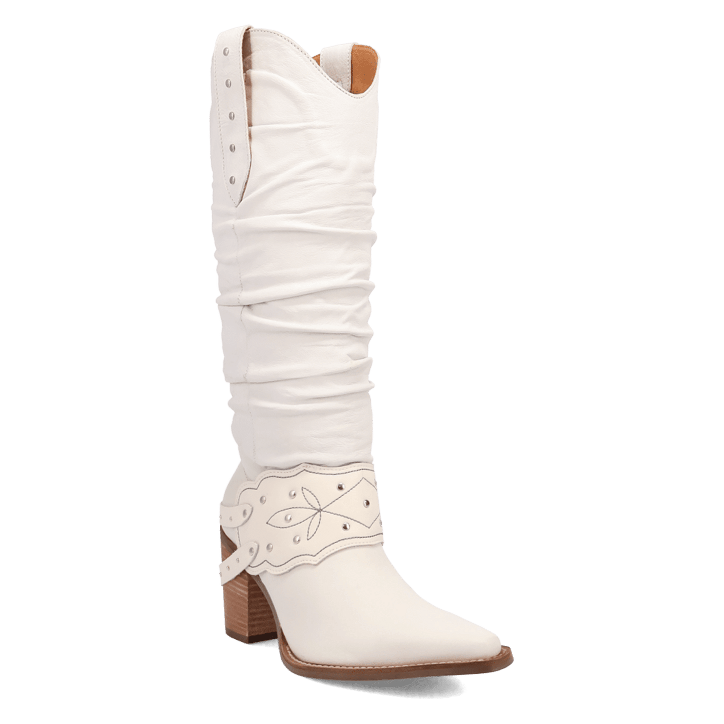 Women's Dingo Grit N' Grace Leather Boot - White - DI2285-WH