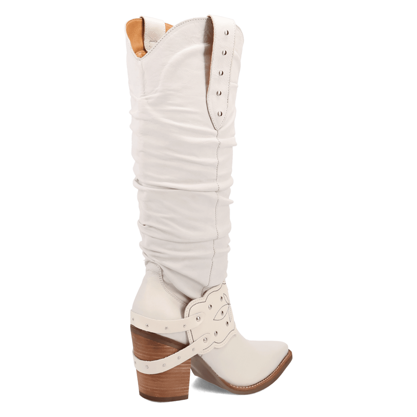 Women's Dingo Grit N' Grace Leather Boot - White - DI2285-WH