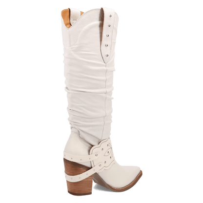 Women's Dingo Grit N' Grace Leather Boot - White - DI2285-WH