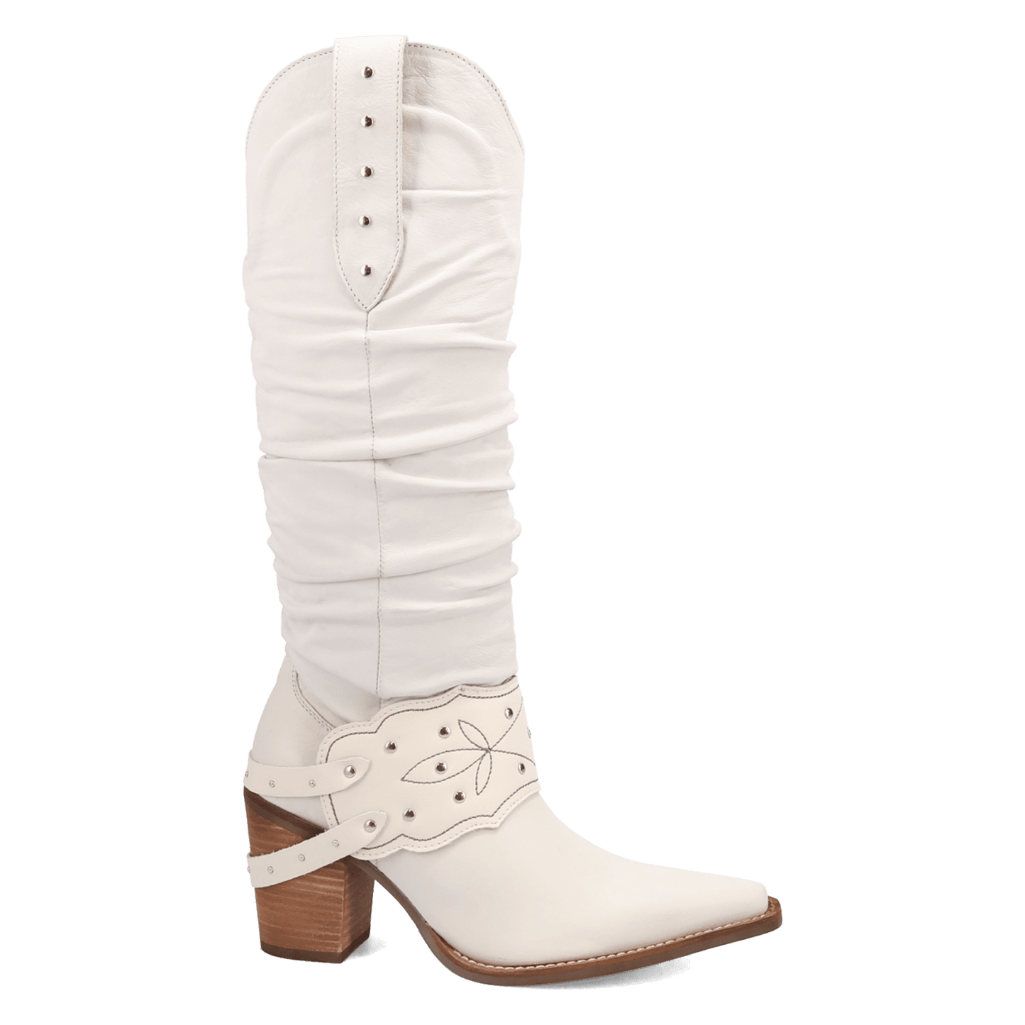 Women's Dingo Grit N' Grace Leather Boot - White - DI2285-WH