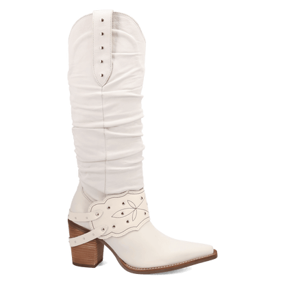Women's Dingo Grit N' Grace Leather Boot - White - DI2285-WH