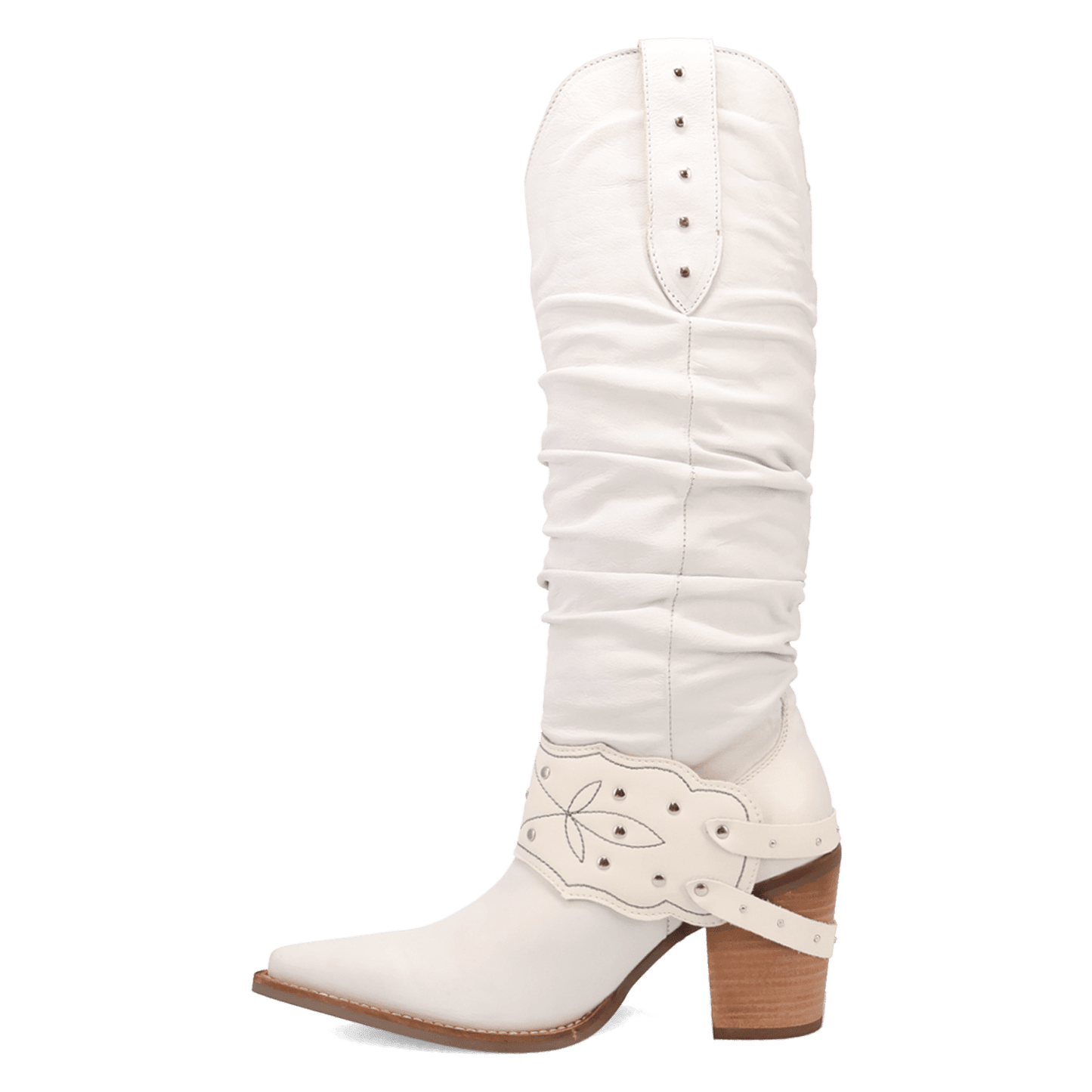 Women's Dingo Grit N' Grace Leather Boot - White - DI2285-WH