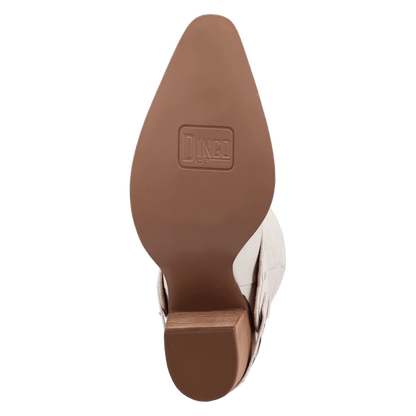 Women's Dingo Grit N' Grace Leather Boot - White - DI2285-WH