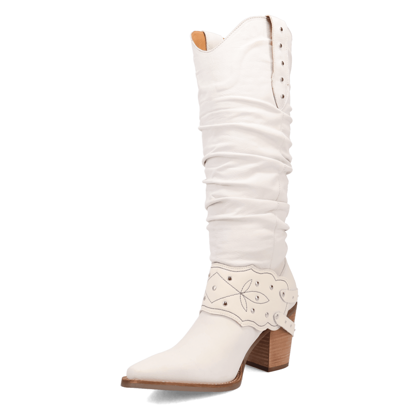 Women's Dingo Grit N' Grace Leather Boot - White - DI2285-WH