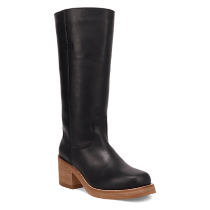 Women's Dingo Vagabond Leather Boot - Black - DI2287-BK