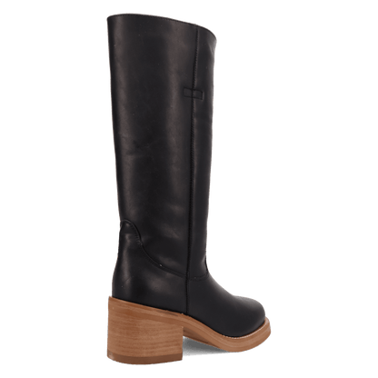 Women's Dingo Vagabond Leather Boot - Black - DI2287-BK