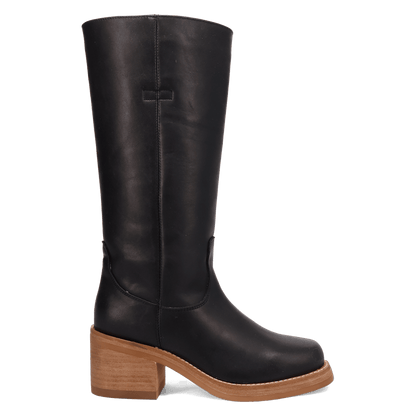 Women's Dingo Vagabond Leather Boot - Black - DI2287-BK