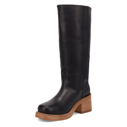 Women's Dingo Vagabond Leather Boot - Black - DI2287-BK