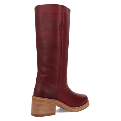 Women's Dingo Vagabond Leather Boot - Merlot - DI2287-RD16