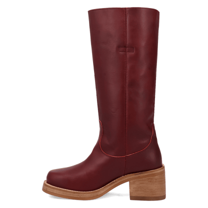 Women's Dingo Vagabond Leather Boot - Merlot - DI2287-RD16