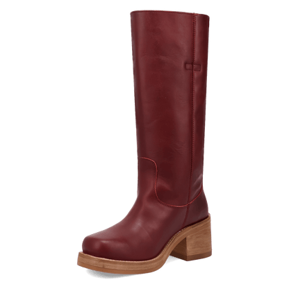 Women's Dingo Vagabond Leather Boot - Merlot - DI2287-RD16