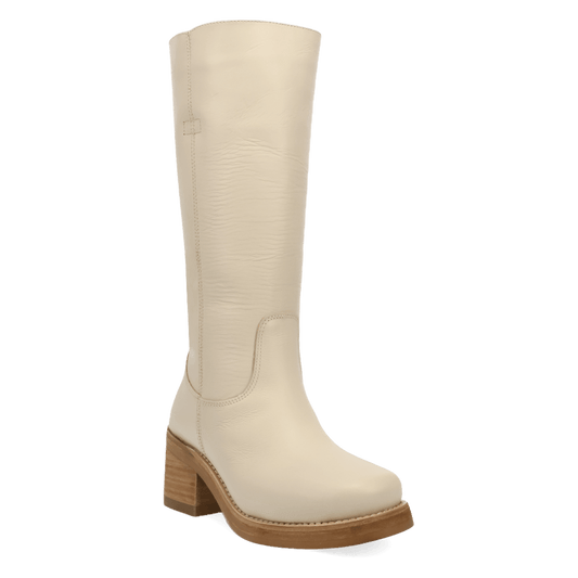 Women's Dingo Vagabond Leather Boot - White - DI2287-WH
