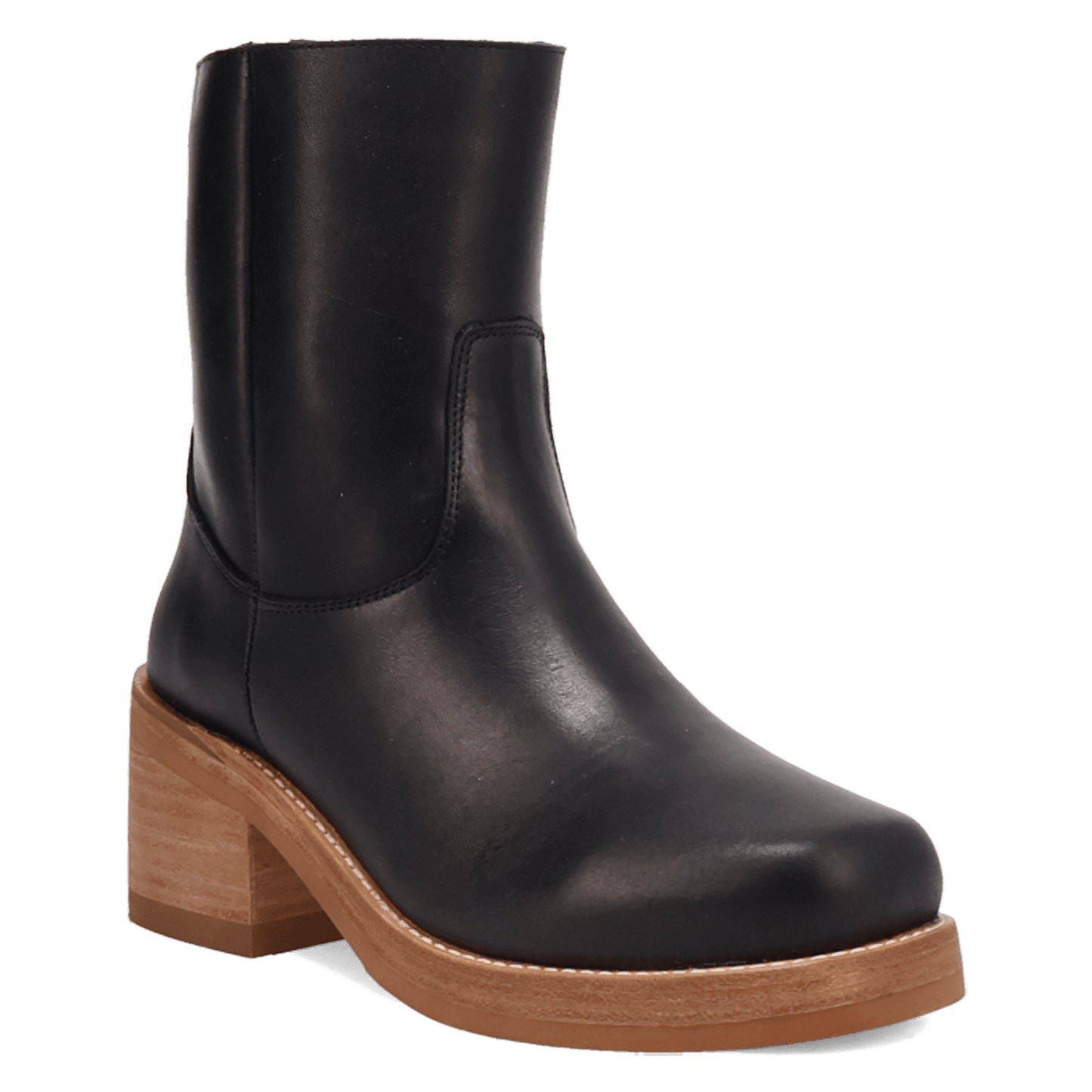 Women's Dingo Roxy Leather Bootie - Black - DI2290-BK