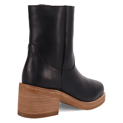 Women's Dingo Roxy Leather Bootie - Black - DI2290-BK