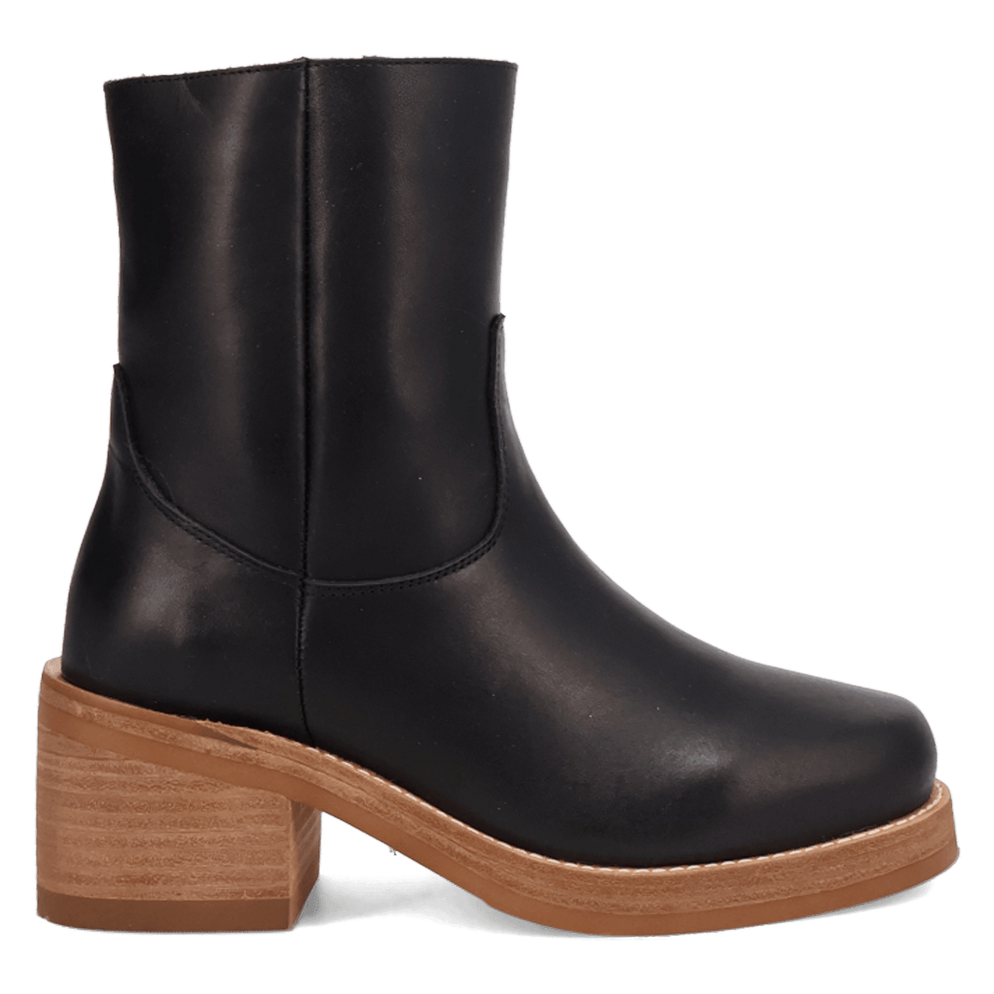 Women's Dingo Roxy Leather Bootie - Black - DI2290-BK