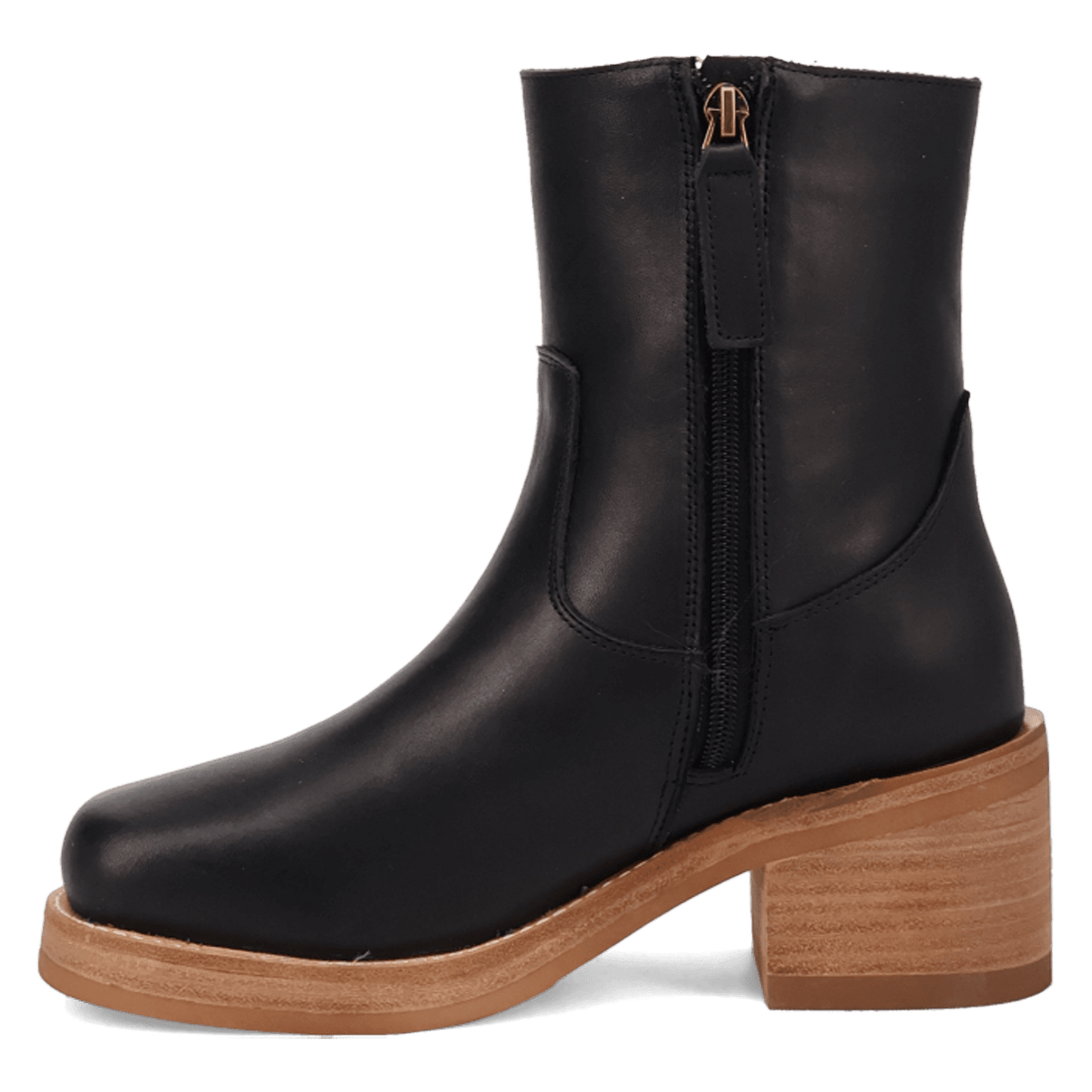 Women's Dingo Roxy Leather Bootie - Black - DI2290-BK