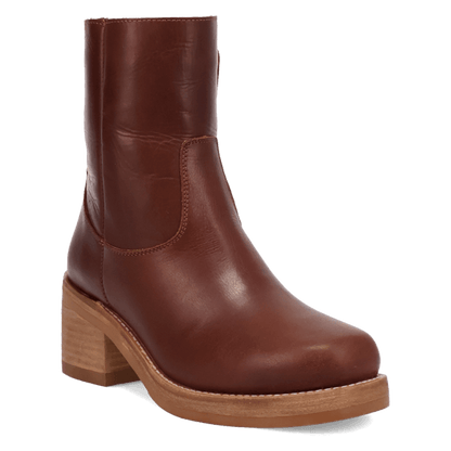 Women's Dingo Roxy Leather Bootie - Brown - DI2290-BN