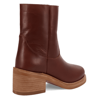 Women's Dingo Roxy Leather Bootie - Brown - DI2290-BN