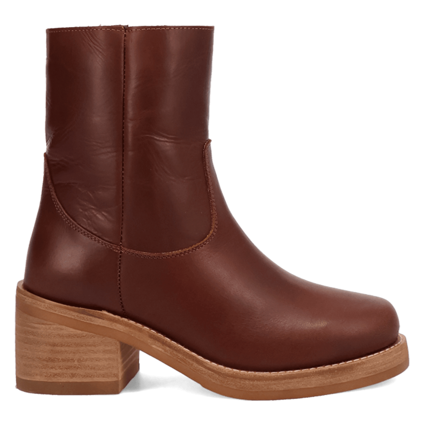Women's Dingo Roxy Leather Bootie - Brown - DI2290-BN