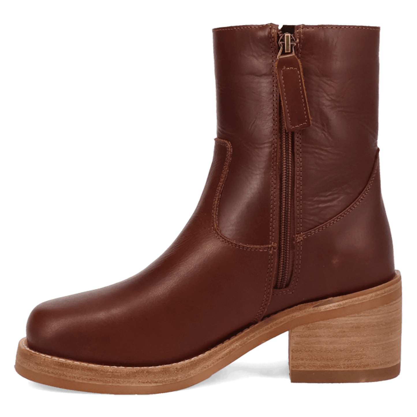 Women's Dingo Roxy Leather Bootie - Brown - DI2290-BN