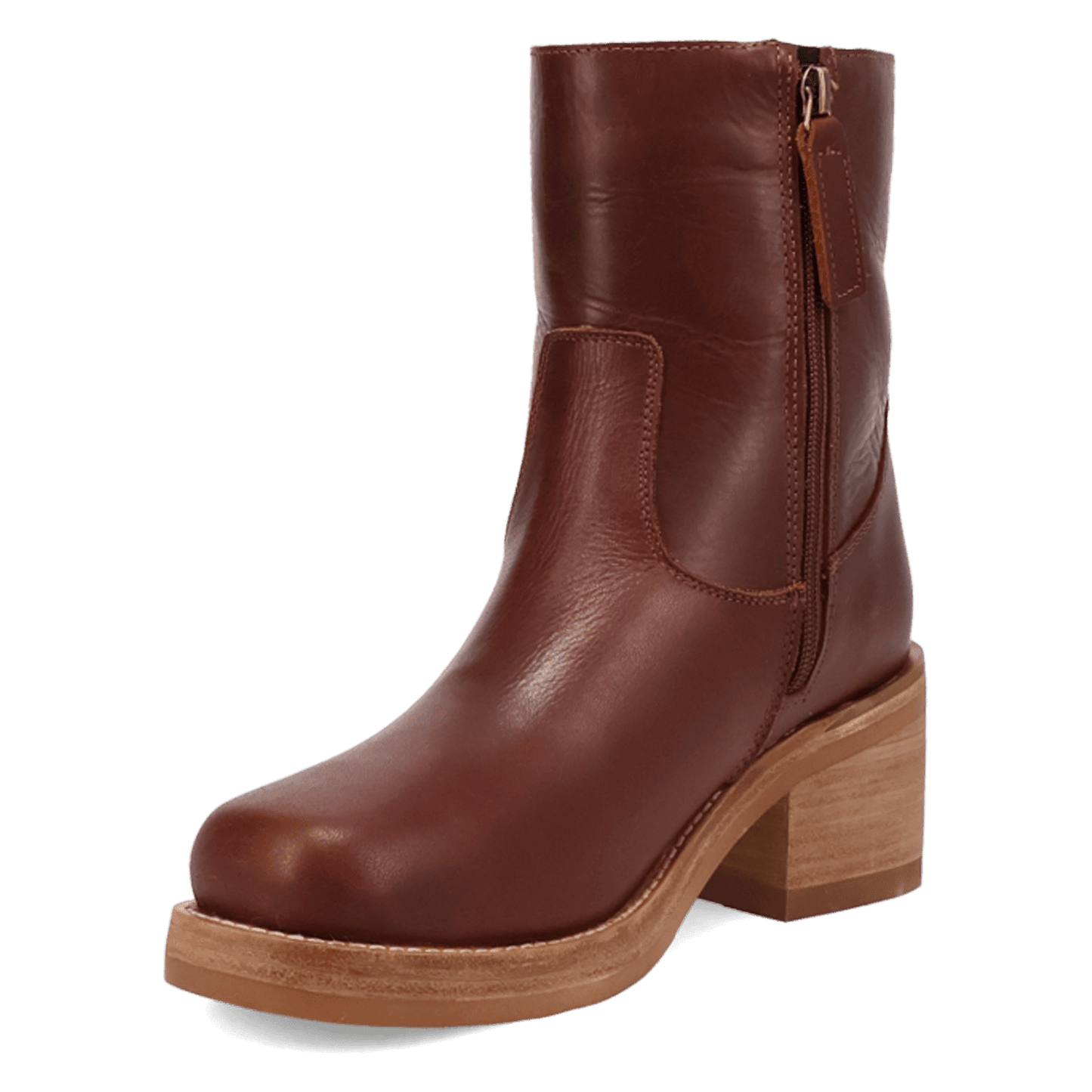 Women's Dingo Roxy Leather Bootie - Brown - DI2290-BN