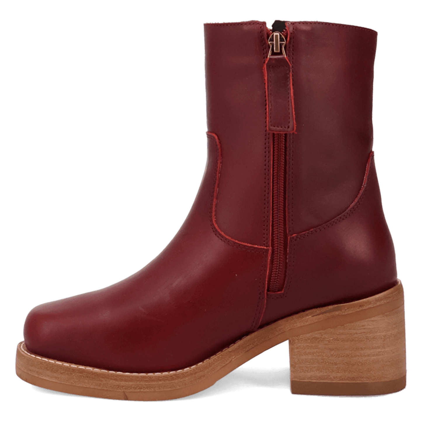 Women's Dingo Roxy Leather Bootie - Merlot - DI2290-RD16
